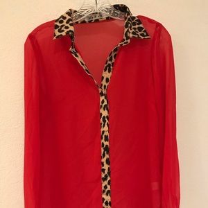 Red And Cheetah print